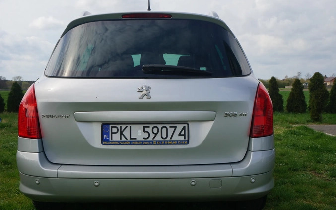 Peugeot 308 cena 21900 przebieg: 190000, rok produkcji 2013 z Koło małe 29